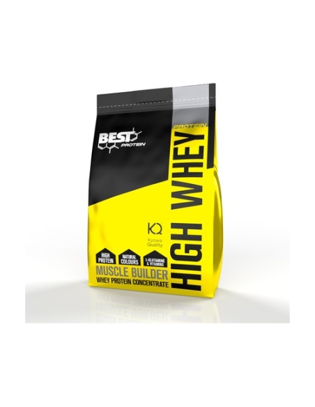 Proteína HIGH WHEY recuperación y desarrollo muscular chocolate 2 kg de polvo (Chocolate) Best Protein