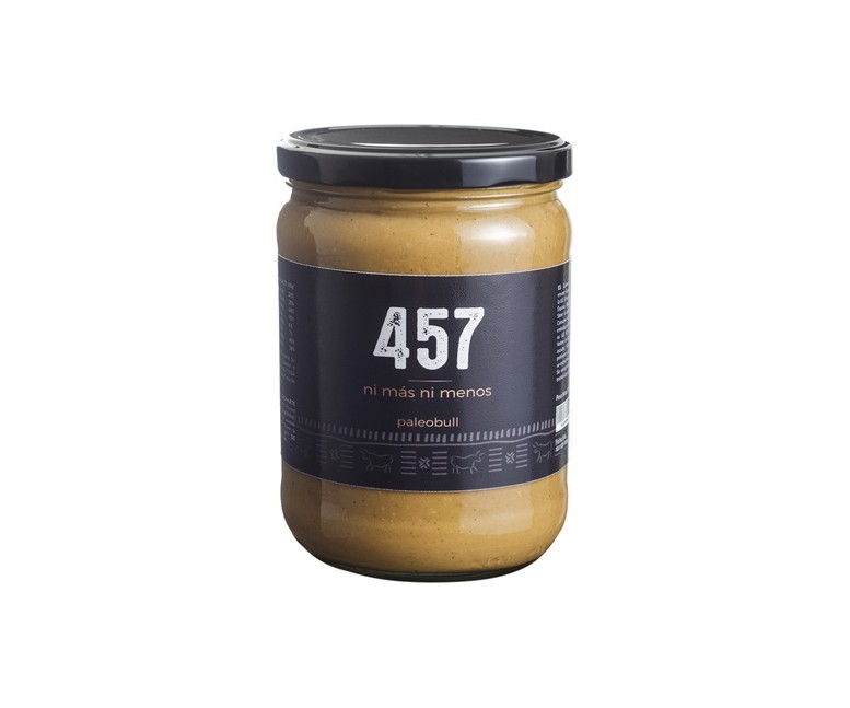 457 Crema de Cacahuete 100% Natural 500 g Paleobull