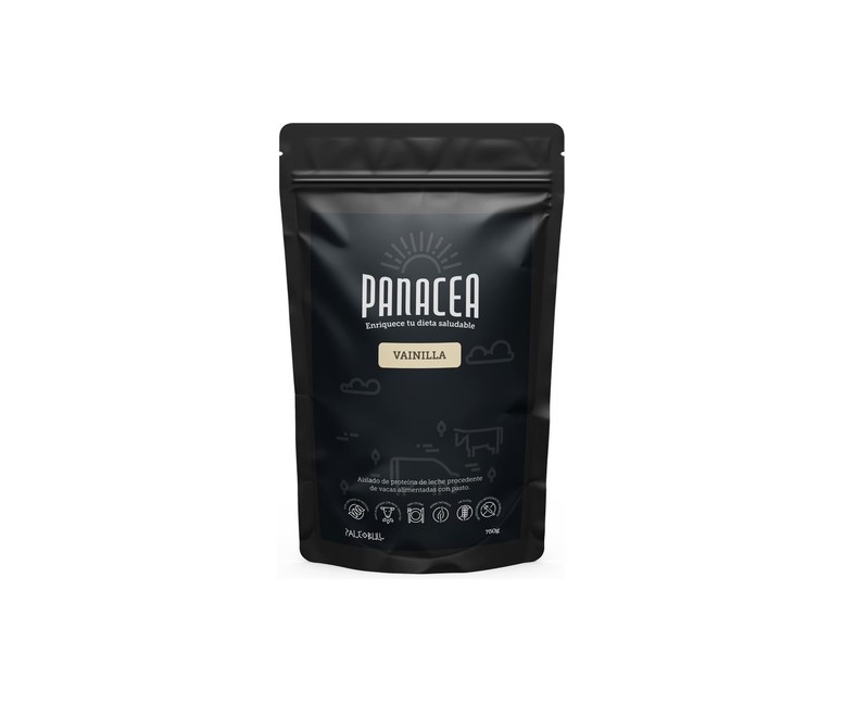 Panacea Proteína de Leche Sabor Vainilla 750 g de polvo (Vainilla) Paleobull