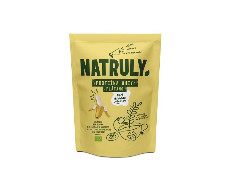 Proteína whey plátano Bio 350 g de polvo Natruly