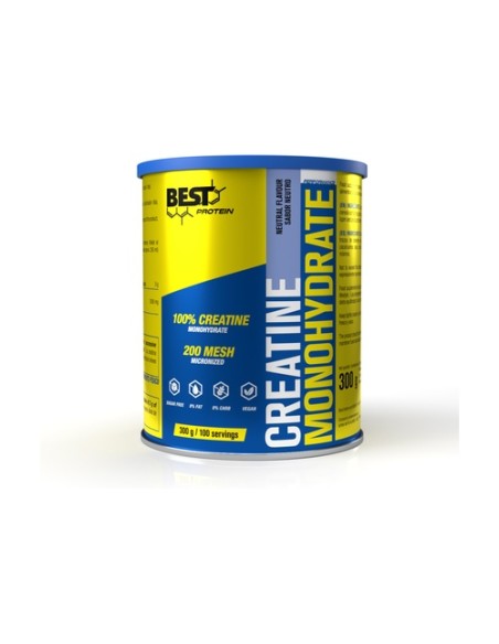 Creatina monohidratada 200 Mesh 300 g de polvo Best Protein