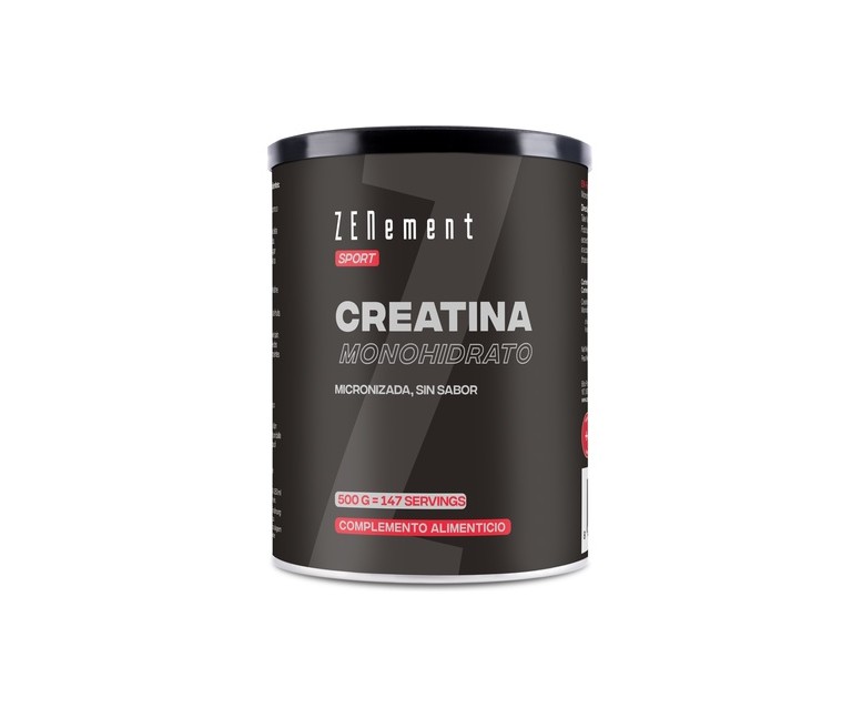 Creatina monohidrato micronizada 500 g de polvo Zenement