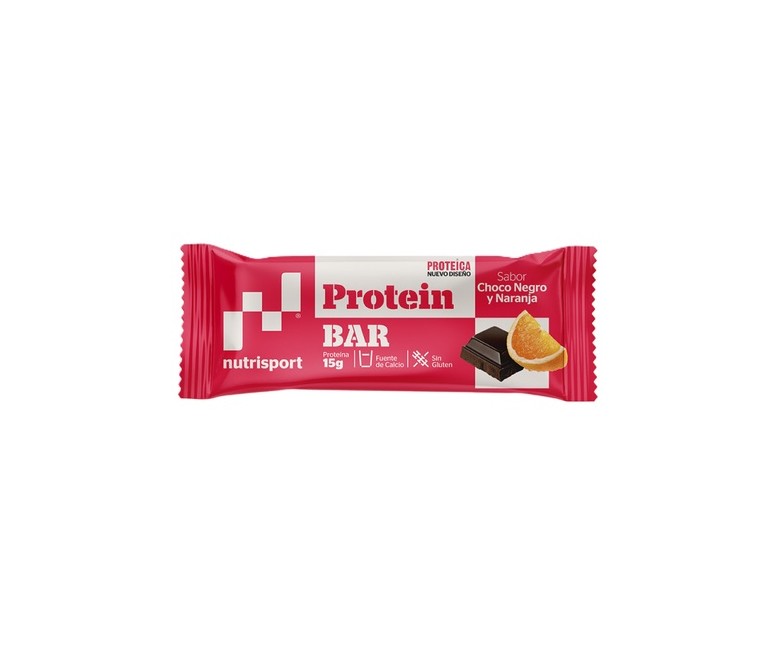 Barrita proteica Choco Negro y Naranja 44 g (Naranja - Chocolate) Nutrisport