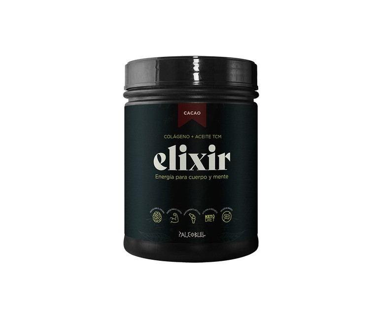 Colágeno + AceiteTCM Cacao 450 g de polvo Paleobull