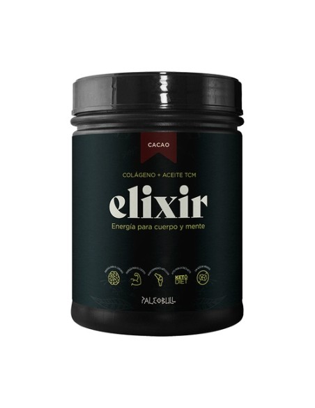 Colágeno + AceiteTCM Cacao 450 g de polvo Paleobull