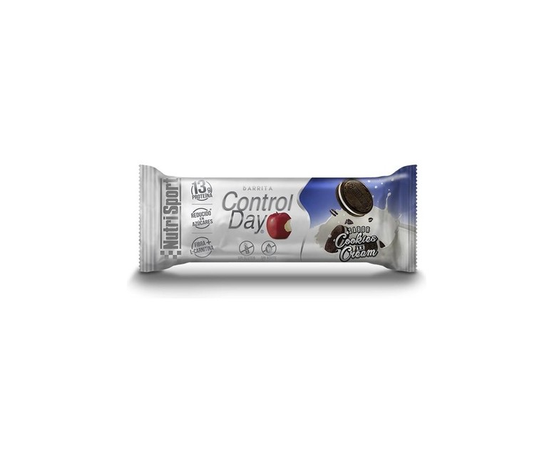 Barrita cookies-cream control day caja 44 g (Galleta) Nutrisport