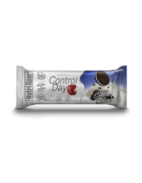 Barrita cookies-cream control day caja 44 g (Galleta) Nutrisport