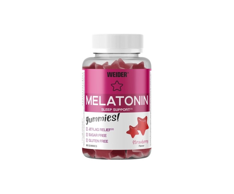 Gummies Melatonina 60 gominolas (Fresa) Weider