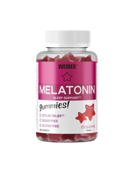 Gummies Melatonina 60 gominolas (Fresa) Weider