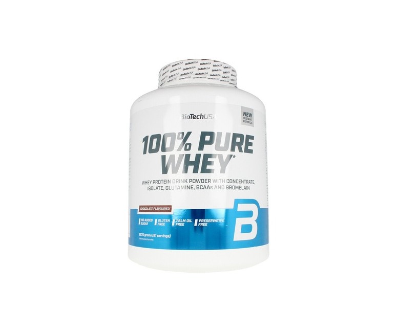 Pure whey 100% chocolate 2270 g de polvo (Chocolate) BioTechUSA