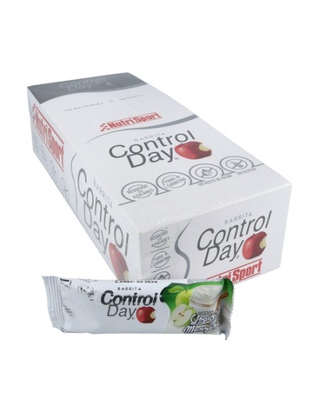 Caja de barritas control day yogurt-manzana 28 barritas de 44 g Nutrisport