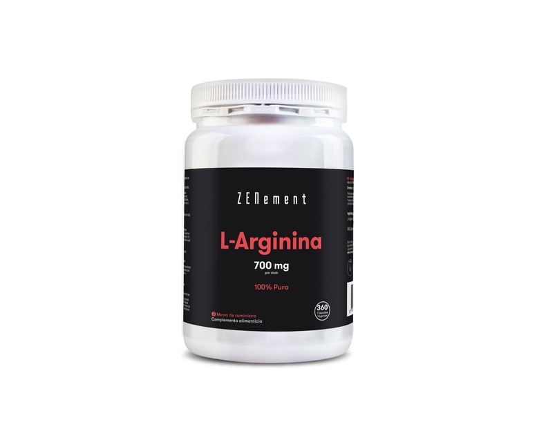 L-Arginina 700 mg 360 cápsulas de 700mg Zenement