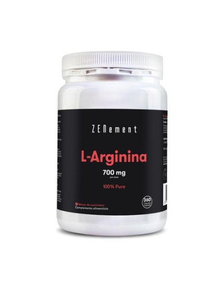 L-Arginina 700 mg 360 cápsulas de 700mg Zenement