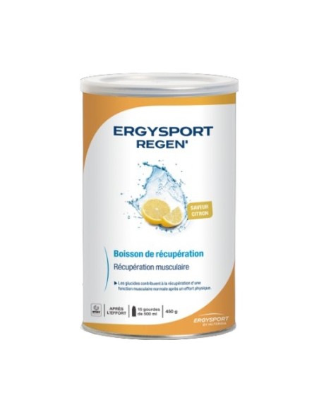 Ergysport regen 450 g de polvo (Limón) Nutergia