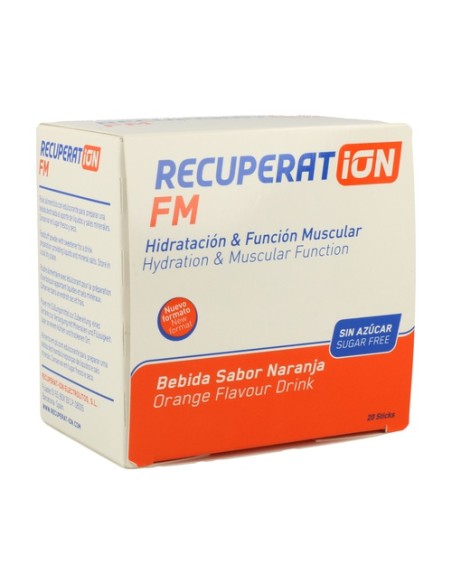 Recuperat-Ion Fm Sin Azúcar (Sabor Naranja) 20 sobres (Naranja) Recuperat-Ion