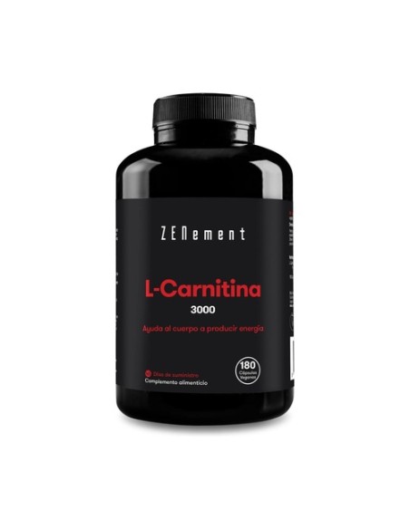 L-Carnitina 180 cápsulas de 3000mg Zenement