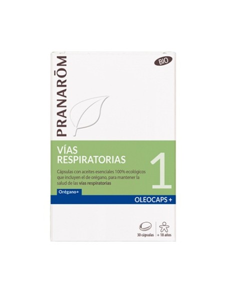 Oleocaps 1 - Vías respiratorias Bio 30 cápsulas Pranarom