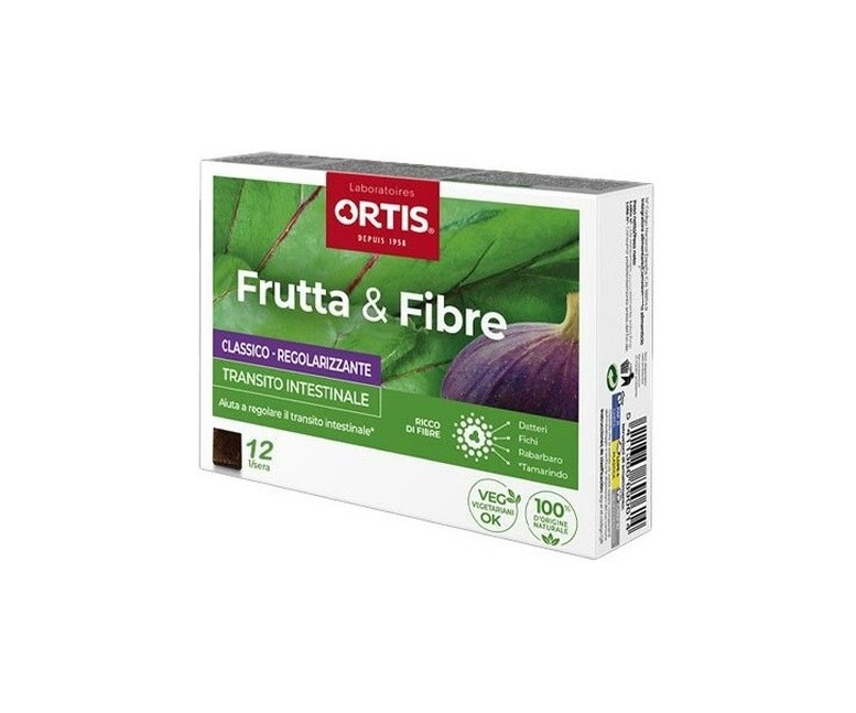 Frutas y fibra clásico tránsito intestinal 12 unidades Ortis
