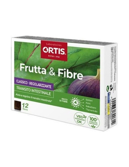Frutas y fibra clásico tránsito intestinal 12 unidades Ortis