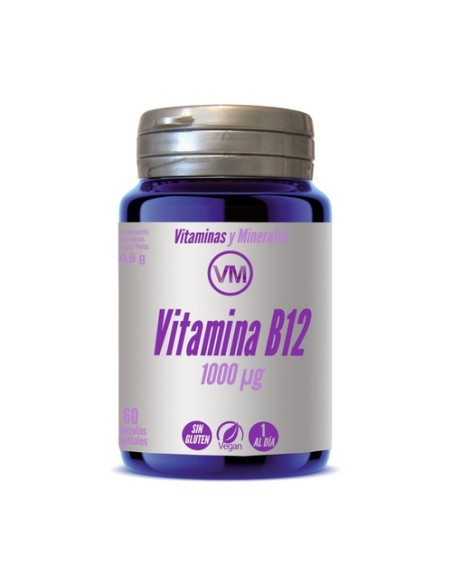 Vitamina B12 (1000ug) 60 cápsulas vegetales de 1000 μg Ynsadiet