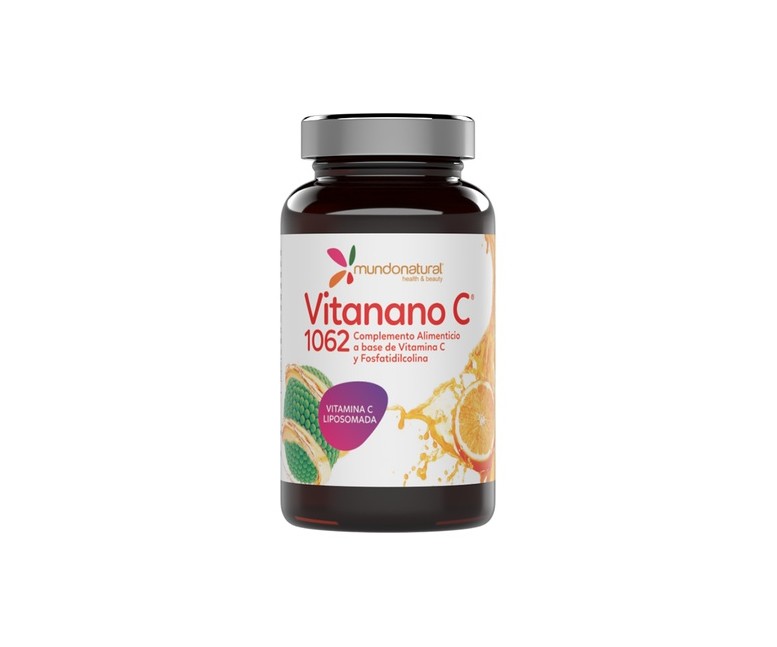 Vitanano C 1062 vitamina C liposomada 30 cápsulas de 1080mg Mundonatural