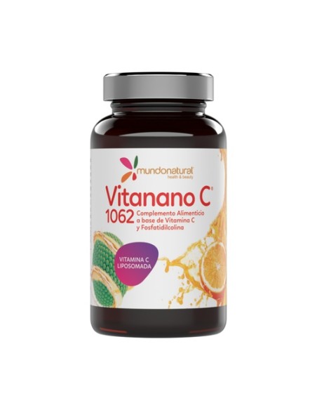 Vitanano C 1062 vitamina C liposomada 30 cápsulas de 1080mg Mundonatural