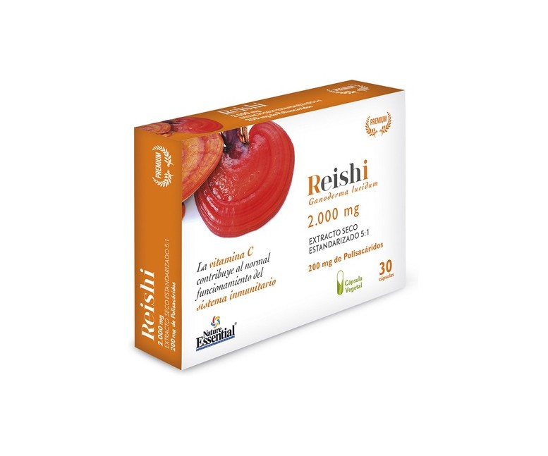 Reishi Ganoderma Lucidum 2000 mg 30 cápsulas Nature essential