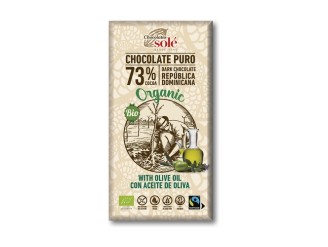 Chocolate negro 73% con aceite de oliva