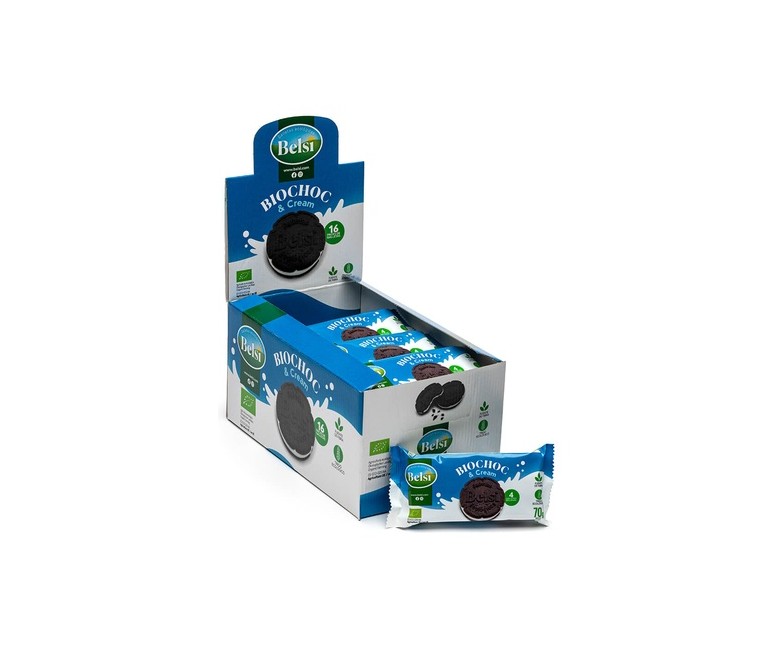 Galletas biochoc cream Bio 4 unidades de 70g Belsi