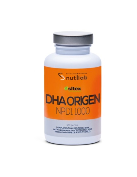 DHA Origen NPD1 1000 120 perlas de 1806mg Nutilab