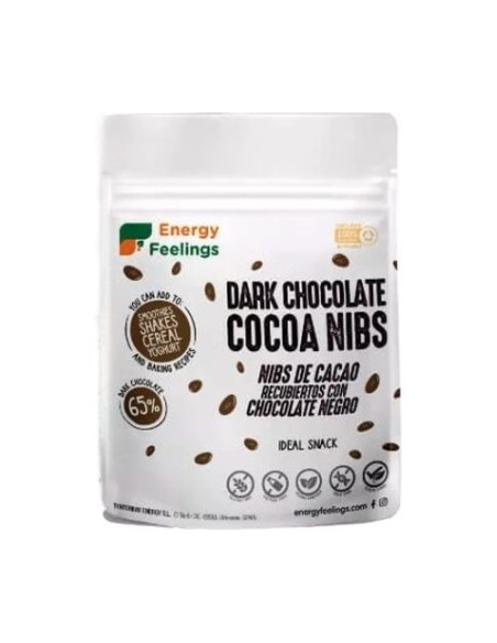 Nibs bañados en chocolate doypack 200 g Energy Feelings