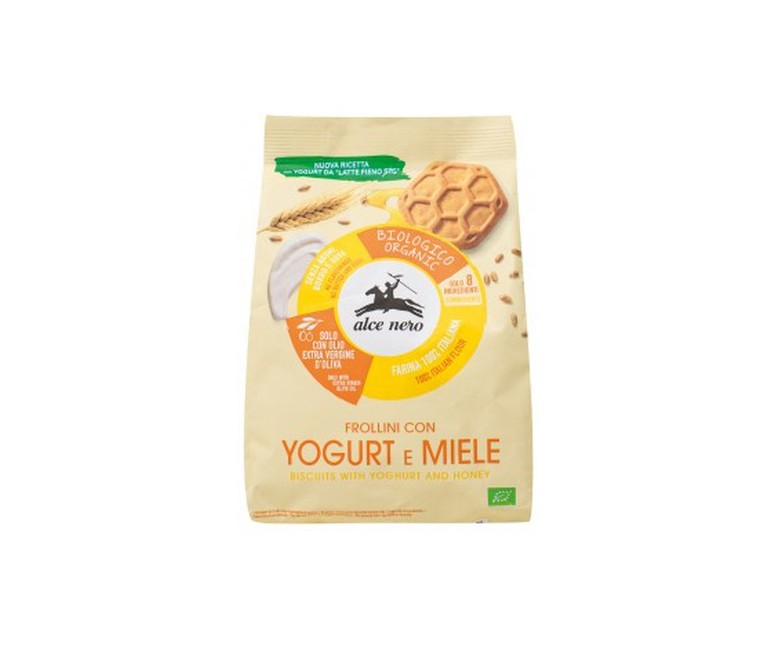 Galletas de trigo con yogur y miel 350 g Alce Nero