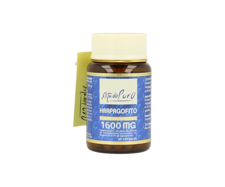 Harpagofito 1600 mg 30 cápsulas de 510mg (1600mg) Estado Puro