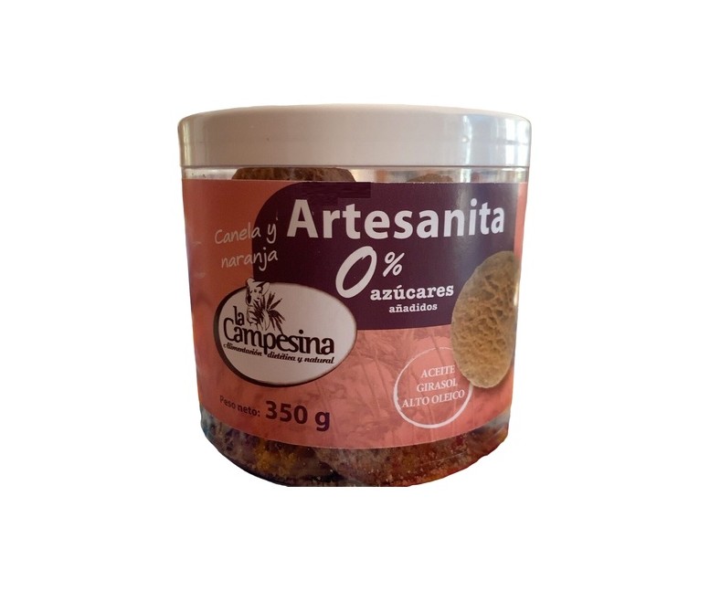 Galletas artesanita canela y naranja sin azúcar 350 g La Campesina