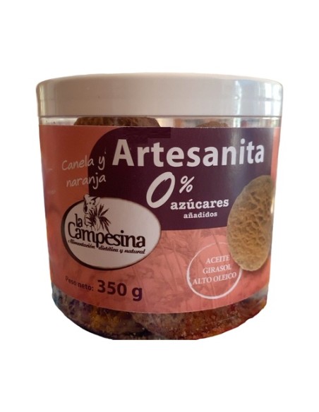 Galletas artesanita canela y naranja sin azúcar 350 g La Campesina