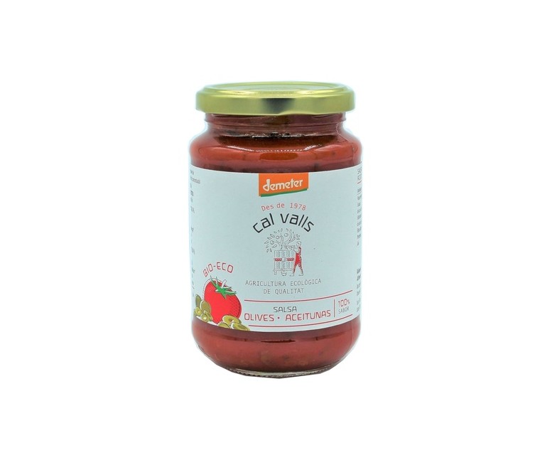Salsa de tomate con olivas verdes 350 g Cal Valls