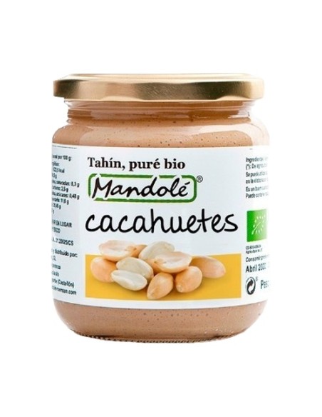 Puré de cacahuete tostado Bio 375 g (Cacahuete) Mandole