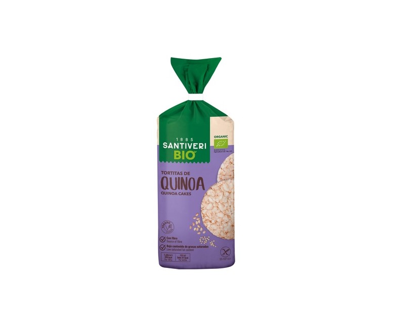 Tortitas Bio de Arroz Integral con Quinoa 100 g Santiveri