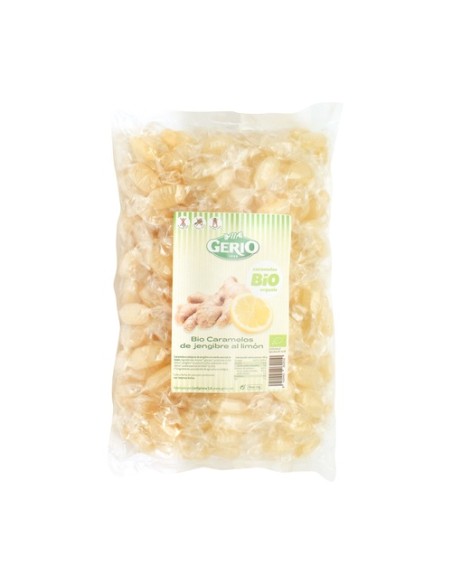 Caramelo de jengibre limón Bio sin gluten 1 kg (Limón - Jengibre) Gerio