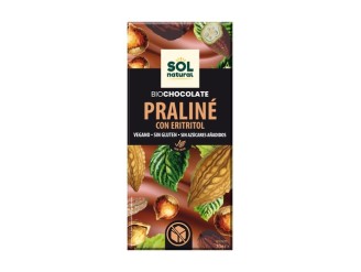Chocolate vegano praliné con eritritol Bio