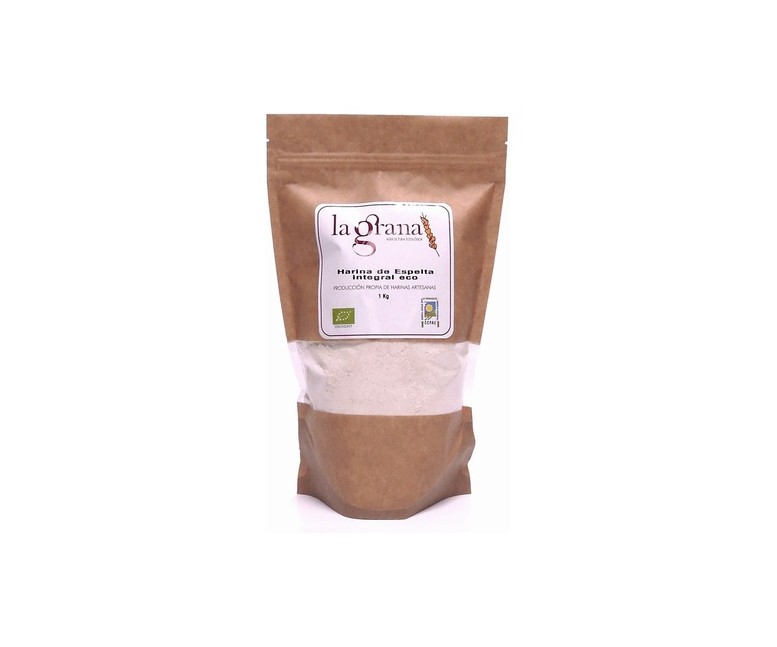 Harina de espelta integral Eco 1 kg de polvo (Espelta) La Grana