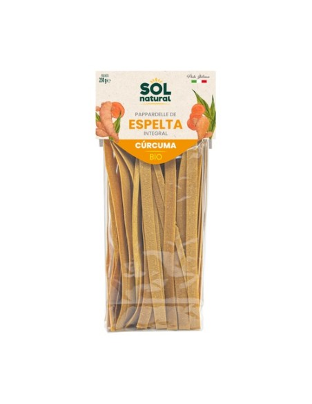Papardelle de espelta integral con cúrcuma Bio 250 g Sol Natural