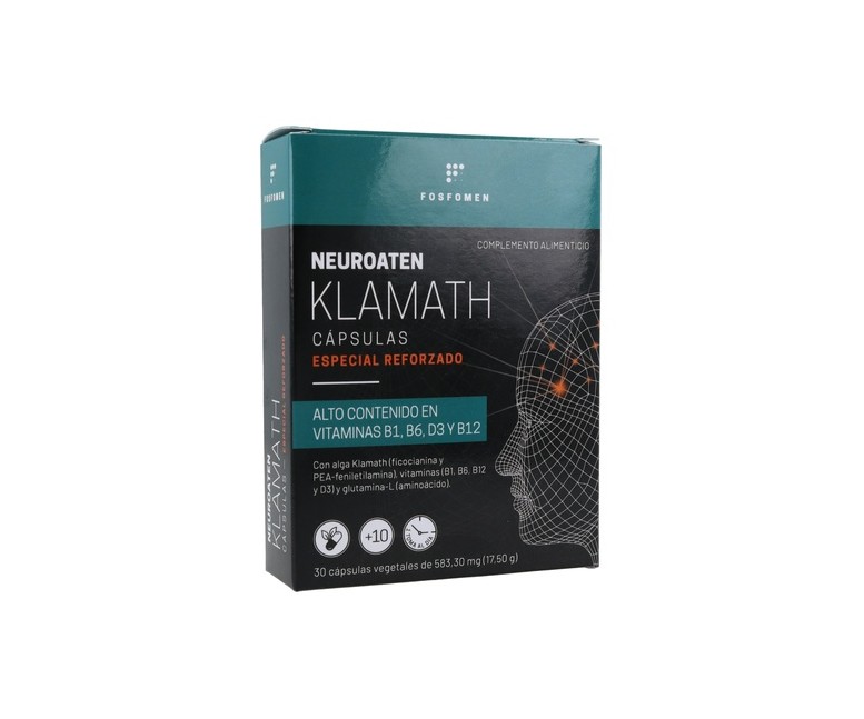Neuroaten klamath apoyo cognitivo 30 cápsulas vegetales Herbora
