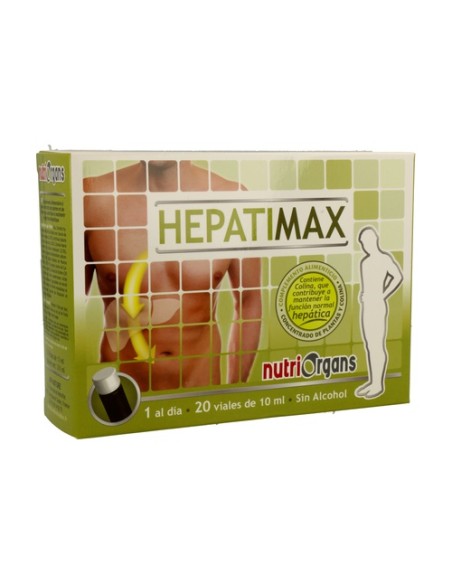 Hepatimax 20 viales de 10ml (Limón) NutriOrgans