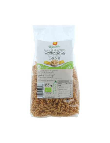 Espirales de Garbanzos Sin Gluten Bio 250 g Vegetalia