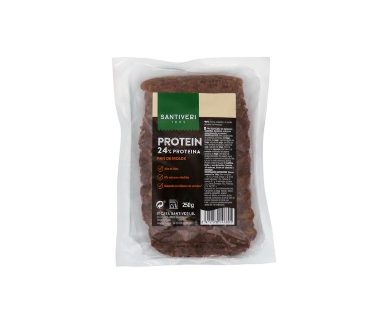 Pan de molde proteico 250 g Santiveri