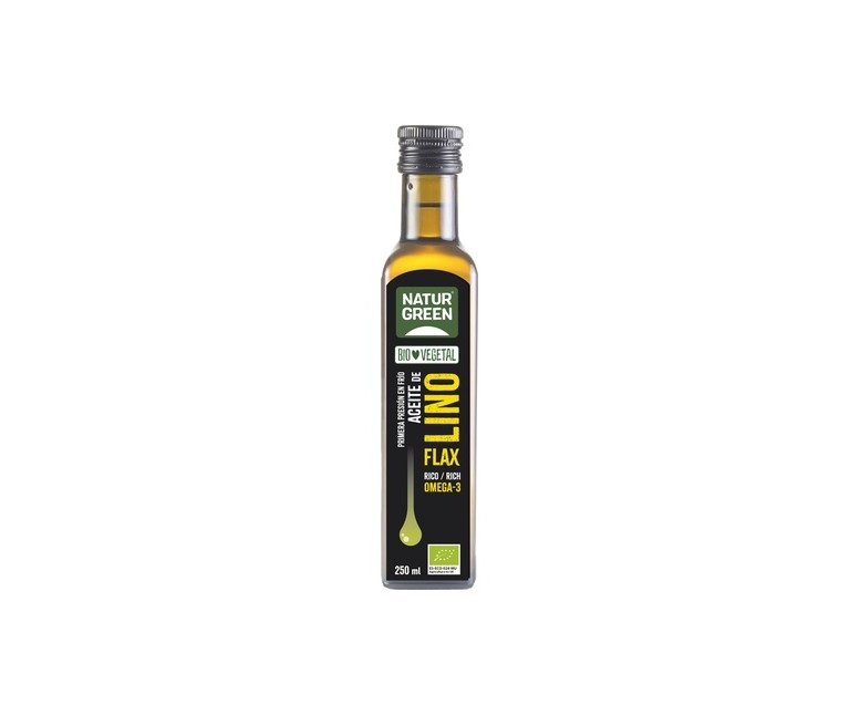 Aceite de lino Bio 250 ml de aceite NaturGreen