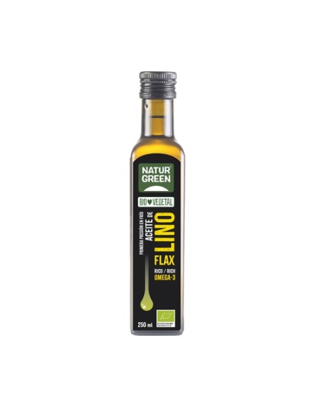 Aceite de lino Bio 250 ml de aceite NaturGreen