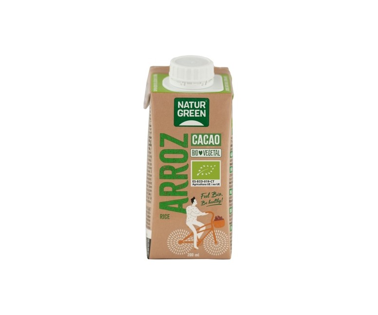 Bebida de arroz y cacao Bio 200 ml (Cacao) NaturGreen