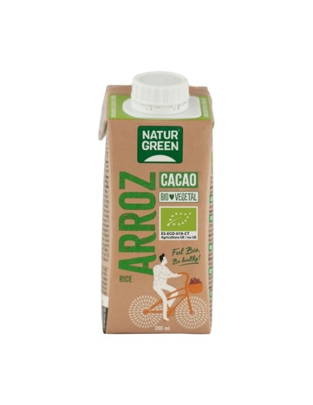 Bebida de arroz y cacao Bio 200 ml (Cacao) NaturGreen